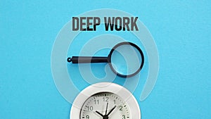 Deep Work Concept - Focus, Productivity, Concentration and Cognitive Performance
