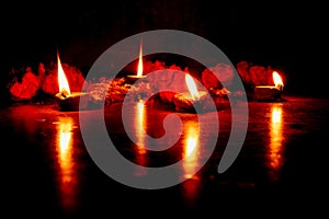 Deepawali lights, Howrah, India