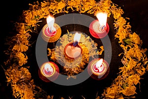 Deepawali lights, Howrah, India