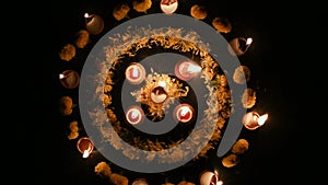 Deepawali lights at night, Indian festival