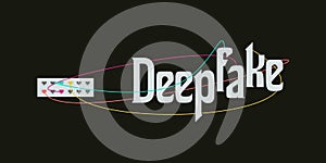 Deepfake AI Concept Vector photo