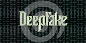 Deepfake Binary Background Concept photo