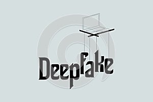 Deepfake Concept Vector photo