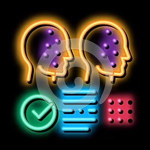 deepfake settings neon glow icon illustration photo