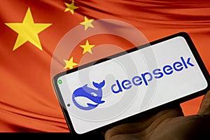 DeepSeek. Artificial intelligence. CHATGPT. Artificial intelligence chat. Application design.