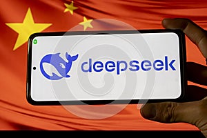 DeepSeek. Artificial intelligence. CHATGPT. Artificial intelligence chat. Application design.