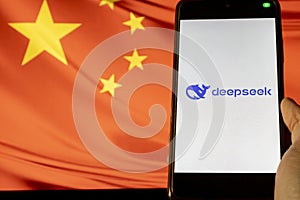 DeepSeek. Artificial intelligence. CHATGPT. Artificial intelligence chat. Application design.