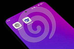 DeepSeek. Artificial intelligence. CHATGPT. Artificial intelligence chat. Application design.