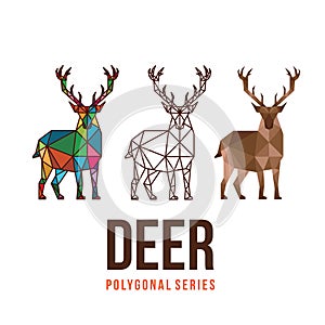 Deer low poly design