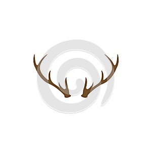Deer Antlers Logo Template Illustration Design photo