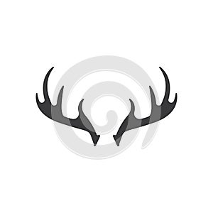 Deer Antlers Logo Template Illustration Design