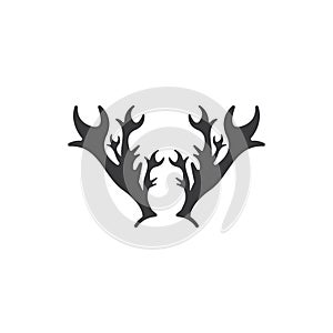 Deer Antlers Logo Template Illustration Design