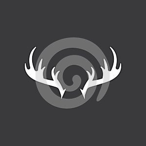 Deer Antlers Logo Template Illustration Design