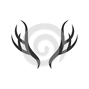 Deer Antlers Logo Template Illustration Design. Vector EPS 10