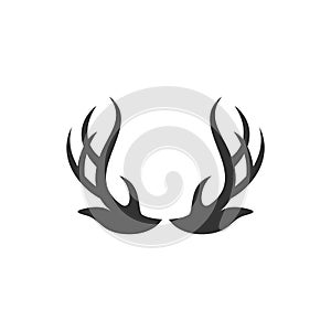 Deer Antlers Logo Template Illustration Design. Vector EPS 10