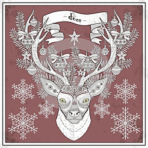 Deer coloring page