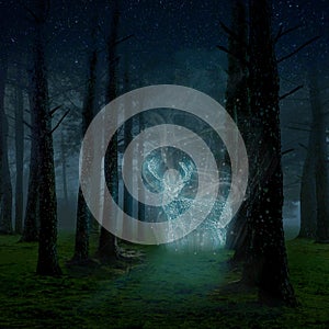 The deer in Forest of Illusion