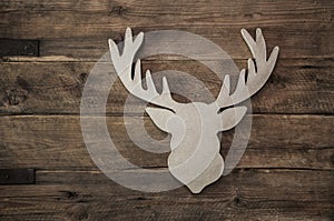 Deer head with antler for christmas decoration