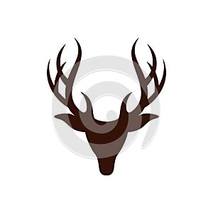 Deer Head Antlers vector Logo Template Illustration Design. Vector EPS 10