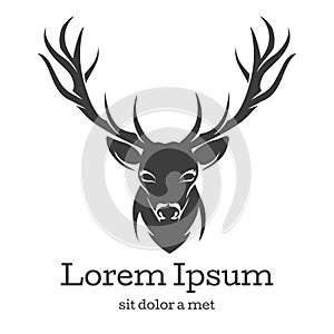 Deer head emblem