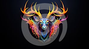 Deer head and horn DMT styles, Vivacious, Cybernetic Punk