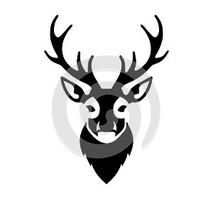 Deer Head Icon Vector Logo