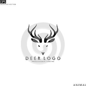Deer head. Logo template