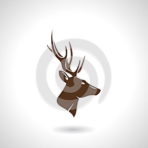 Deer head silhouette