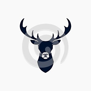 Deer Head Silhouette For The Best Deer Logo Vector