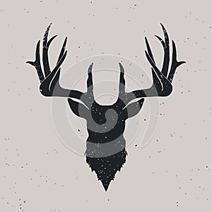 Deer head silhouette