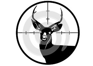 Deer Hunt hunting logo