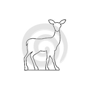 Deer Hunt Logo template, Elegant Deer Head logo designs vector