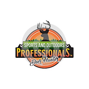 Deer hunter logo inspirations, sport and outdoor logo designs