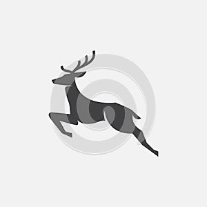 Deer logo icon vector