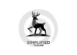 Deer logo icon designs vector