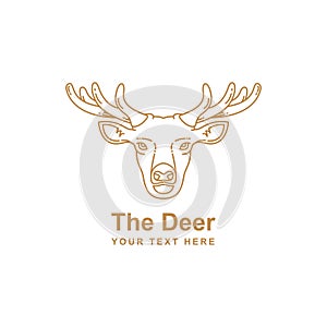 Deer mono line design