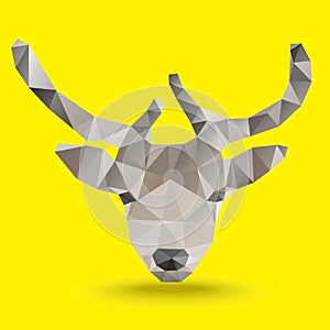 Deer Polygon vector