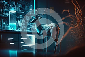 Deer Scientist: Exploring Unreal Engine\'s Megapixel VR Lab with ProPhoto RGB and Natural Lighting