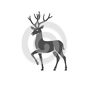 Deer silhouette vector illustration