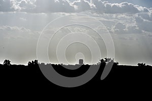 Deer Stand Silhouette