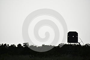 Deer Stand Silhouette