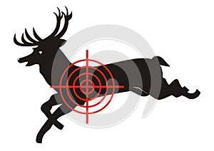 Deer, target, eps.