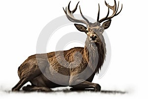 Deer on White Background