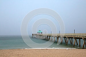 Deerfield Beach Pier in Rain