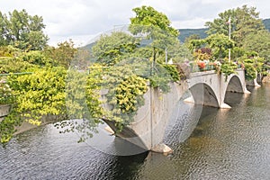 Deerfield River and Bridge of Flowers photo