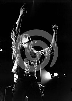 Def Leppard front man Joe Elliott at the Centrum, Worcester, Ma. 1994 by Eric L. Johnson Photography