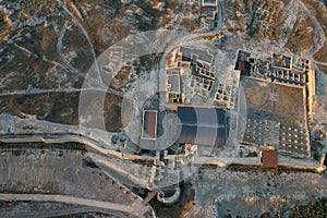 Walls and entrance gate of Otrar Castle.