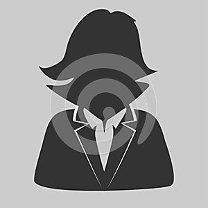 Default avatar profile icon. Grey photo placeholder