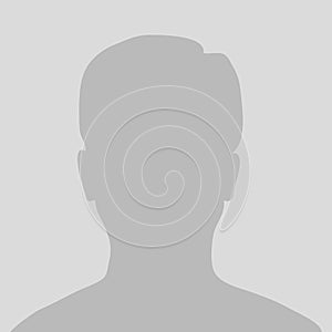 Default avatar profile icon, Grey photo placeholder