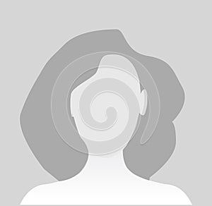 Default avatar profile icon. Grey photo placeholder